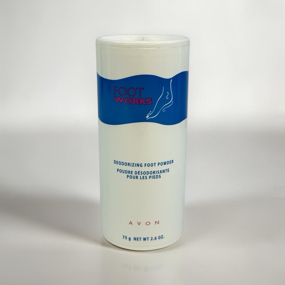 VTG 2004 Avon Foot Works Deodorizing Foot Powder 2.6 Oz Sealed Discontinued